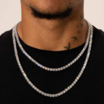 Adamans – 5mm Tennis Chain – White Gold