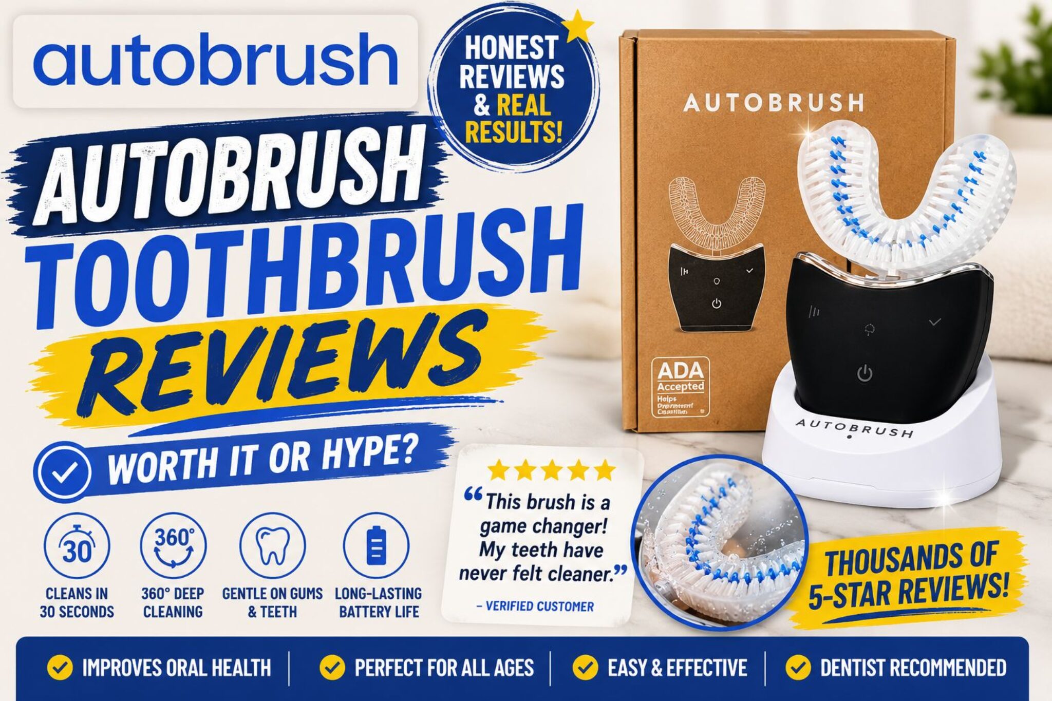 Authobrush AutoBrush Toothbrush Reviews (Jul 2026): Is the Viral ADA-Accepted U ...