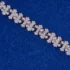 Adamans – Moissanite Mixed Shape Double Strand Tennis Chain – 925 Silver – D Colour – VVS1